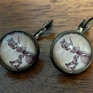 Dinosaur Dome Earrings